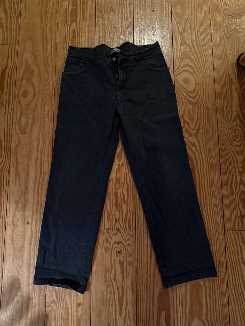 Pal Zileri Black Straight-Leg Jeans
